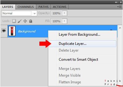 dupliquez le calque original