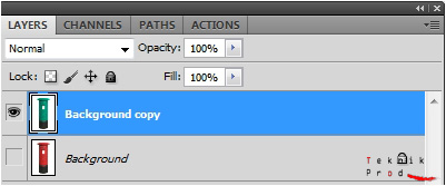visualisation de la palette des calques en fin de transformation