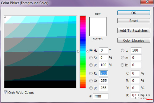 palette des couleurs