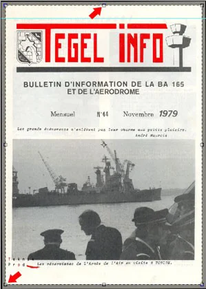 poignées de l’outil recadrage