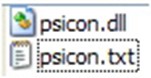 contenu du dossier «Shell ».