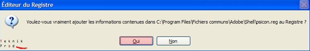 cliquez sur le bouton « OUI ».
