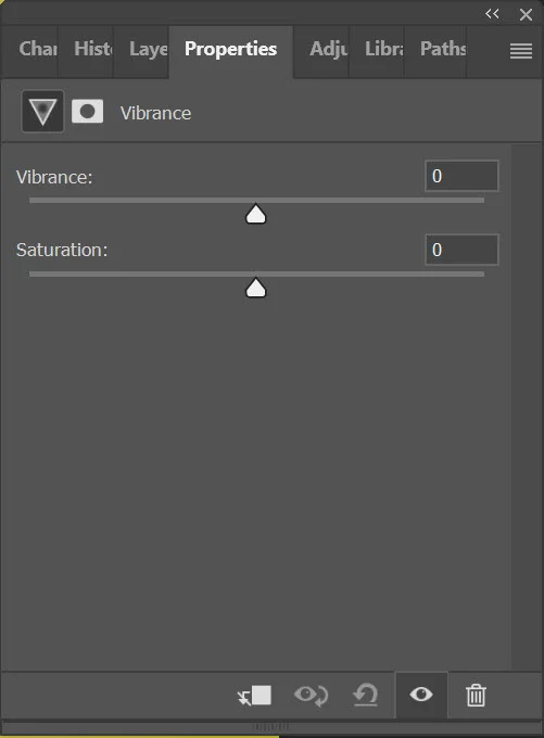 vibrance layer properties